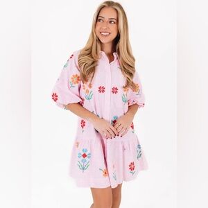 j.marie - The Piper Dress - Pink Stripe - Small